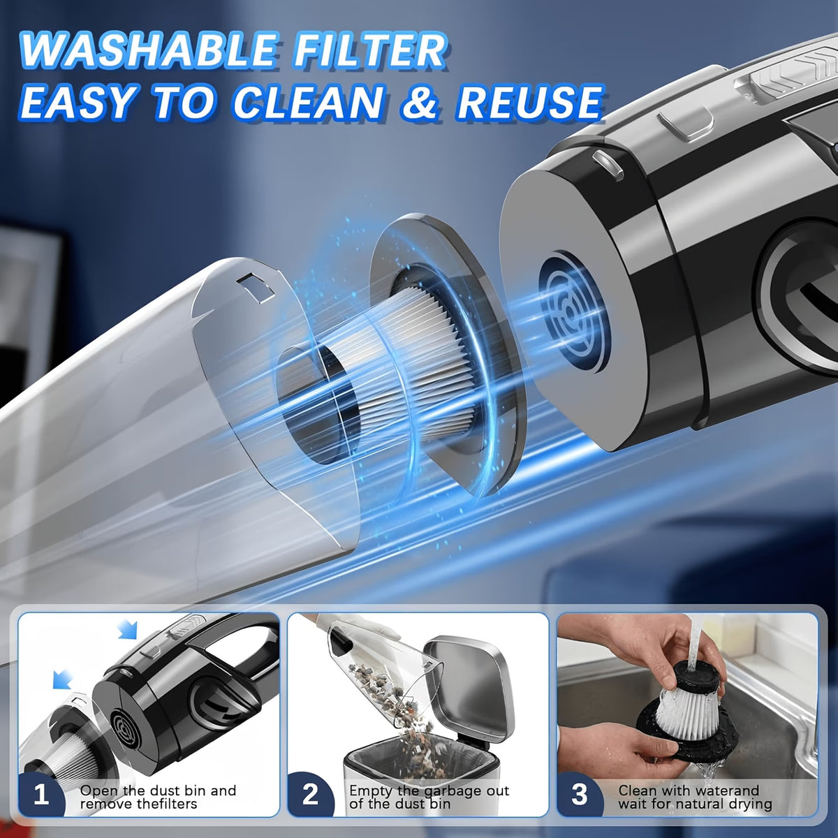 Portable Car Vacuum Cleaner