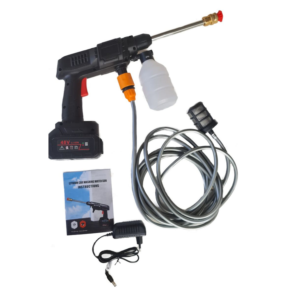 48V Cordless High-Pressure Power Washer: Versatile Cleaning Tool Gun